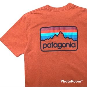 Patagonia Orange Regular Fit Short Sleeve T Shirt Size XS